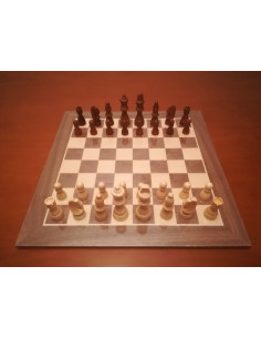 PACK TABLERO 40 x 40 +  PIEZAS STAUNTON GRANDES 2
